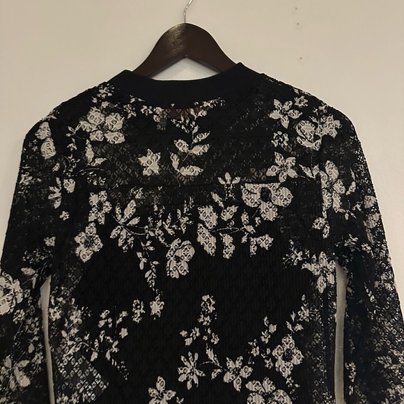 See By Chloé Floral Print Semi-Sheer Lace Slip Dress - Picture 13 of 16